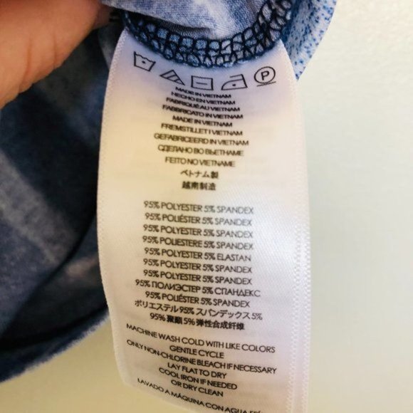 Michael Kors Blue Print Sleeveless- Size Small - Picture 5 of 11